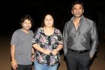 Kailash-Kher-with-his-wife-and-Sunil-Shetty at Cricket friendly match in Mumbai on 17th May 2013.jpg